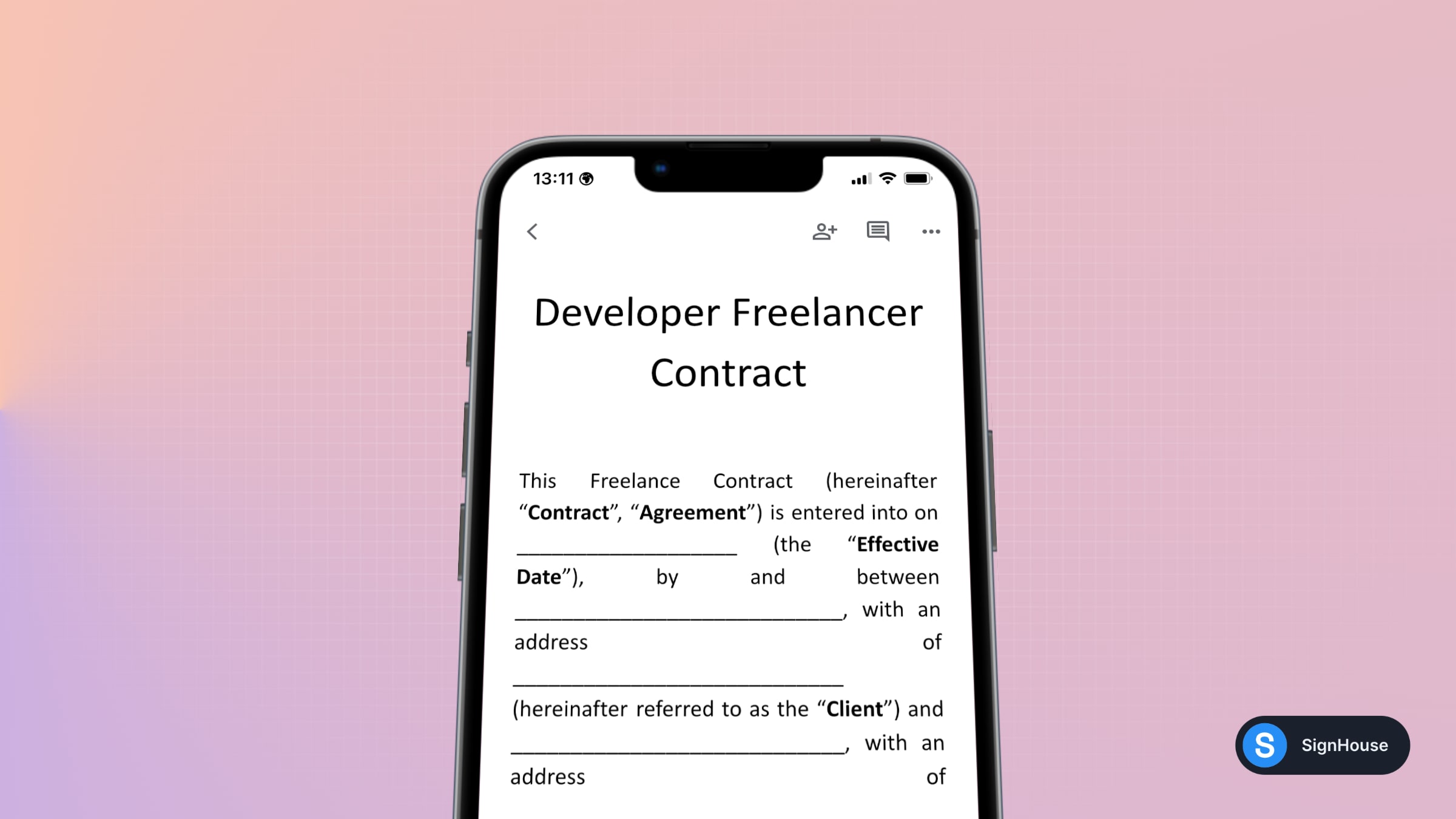 View of Video Editing Freelancer Contract Template - SignHouse